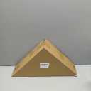 Flag Display Case for 3' x 5' Folded Flag Solid Wood Flag Display Box with HD Tempered Glass Wall Mount Thick Base Triangle Flag Holder for Veterans (Not for Burial Flag) Walnut