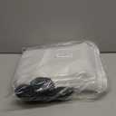 6x10ft Clear Waterproof Tarp with Grommets, Upgraded Edge Heat Fused Tear Resistant Clear Heavy Duty Tarps for Patio Fencing, Rain, Wind, Cold, Chicken Coops, and MoreWindproof Rope+Tie-Downs