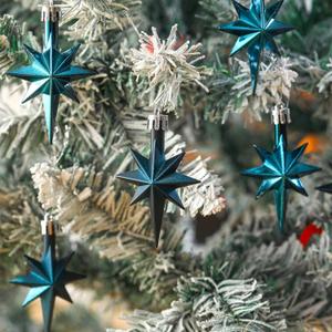 Syhood 12 Pcs Bethlehem Star Ornament for Christmas Tree 3.14inch Plastic Star of Bethleham Ornament Hanging Gift Decor for Xmas Party (Blue) Syhood 12 Pcs Bethlehem Star Ornament for Christmas Tree 3.14inch Plastic Star of Bethleham Ornament Hanging Gift Decor for Xmas Party (Blue)