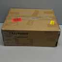 LAATOOREE Nightstands Set of 2, Small Side Table, Bedside Table with Fluted Door, Solid Wood Feet; Modern Mid-Century End Table for Bedroom, Small Space (Black)