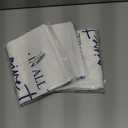 3 x Fall Throw Pillow Cover 18x18 Inch  White Linen Cushion Cover with Blue Pumpkins and Golden Leaves  Double-Sided Print, Autumn Thanksgiving Decorative Pillowcase for Sofa, Couch, Bed