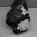 Calming Cute Dog Beds for Medium Dogs, Orthopedic Cushion Anti-Anxiety Donut Cuddler Bed, Soft Fluffy Faux Fur Plush Warm Cozy Removable Cover Fits Up to 35 lbs Pets (Round, Pale Grey 28")