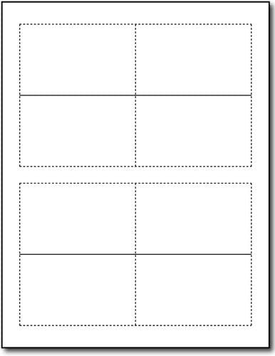 Desktop Publishing Supplies Small White Place Cards - 200 Tent Cards (50 Sheets)