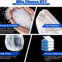 Small Trash Bags 4 Gallon, 360 Count -1.2 Mil Drawstring Mini Garbage Bags, White Plastic Trash Can Liners for Bathroom Accessories, 15 Liter, Bedroom, Dorm Room Essentials, Office