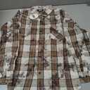 JOGAL Boys Plaid Shirt Long Sleeve Flannel Shirt Kids Button Down Shirts Beige 10