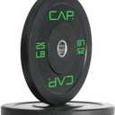CAP Barbell Rubber Olympic Bumper Plate | (25lbs - Pair)