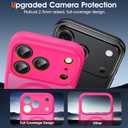 Oterkin Magnetic for iPhone 17 Pro Case Matte, Upgraded Full Camera Protection Compatible with MagSafe Frosted Translucent Shockproof Anti-Scratch Slim Fit Case Military Grade Protection (Hot Pink)