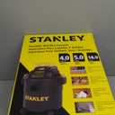 STANLEY Shop Vac SL18115P, 5 Gallon Peak 4 Horsepower Wet Dry Vacuums, Blower 3 in 1 Functions 15 Feet Cleaning Range for Garage, Carpet Clean, Shop Cleaning, Car Detailing with Attachments