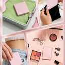 Compact Mirror, Rechargeable 30X Magnifying Mirror with 3 Lighting Modes & Dimmable Brightness, Portable Travel Makeup Mirror with Light, Essentials for Travel, Pocket, Purse Pink
