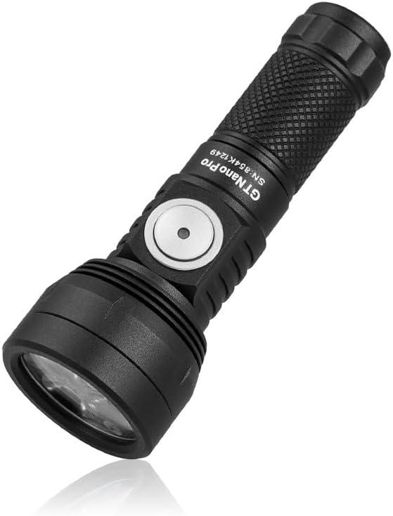 LUMINTOP GT Nano Pro Keychain Flashlight 1600 Lumens Mini Flashlight 152 Meters Beam Distance, Rechargeable Battery (Black)