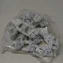 100 Pack Magnetic Christmas Light Clips, Upgraded Anti-Slip Metal Roof Christmas Light Hooks for C9 C7 Sockets, Weather-Resistant String Lighting Clips for Outside Gutters Patio Holiday (White)