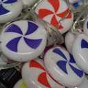 6 Pack Christmas Lollipop Pathway Lights Outdoor with 28PC Candy, 27" 176LED Peppermint Candy Cane Decoration with 8 Mode&Timer&Stake, Pathway Marker Light for Walkway Outsides Decor(Multicolor)