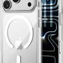 Belkin for iPhone 17 Pro Case, Clear, MagSafe Compatible w/Anti-Scratch & Anti-Yellowing Treated Coating, Touch Sensitive Camera Control - Military Grade, Slim Design, Shockproof, Protective