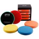 Buffing Sponge Pads, SPTA 4 Pcs 6.5 Inch Face for 6 Inch 150mm Backing Plate Compound, Cutting Polishing Pad Kit for Car Buffer Polisher Compounding, Polishing and Waxing -SQMIX65