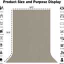 5x7FT Gray Screen Backdrop Photo Background, Pure Grey Color, Professional Photography Video Studio, Events, Streaming, Games, Live Streaming, Video Shooting