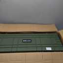 MEIJIA Portable Rolling Waterproof All Weather Hard Rifle Case,Gun case with Wheels,Customizable Fit Foam Included,Fit for Rifle,Guns,Shotguns, Airsoft Gun (38.34"x17.87"x6.22", Green)