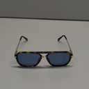 SOJOS Sunglasses for Women & Men, Square, Retro, Polarized Lens, Trendy Aviator, 90s Shades (Brown Tortoise/Blue)