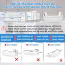 UPGRADED DA63-09775A Right RF28T5001SR RF28T5021SR RF27T5201SG RF27T5201SR RF27T5241SR RF28T5101SR Door Shelf Bin Compatible with Samsung Fridge Door Shelves DA97-20984A Samsung Refrigerator Door Bin
