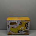 Relaxgiant Yellow Excavator Inflatable Kids Bed, Toddler Travel Bed with Safety Bumper and Air Mattress Portable Air Mattress with Pump Vacation Hotel Home Sleepover Kids Gift for Birthday Christmas