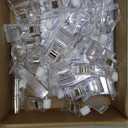 Epakh 20 Pieces Sign Clips Rotating Price Tag Clip Swivel Sign Holder for Handrails or Tubes with 20 Pieces Hard Card Sleeves PVC Card Protector for Shelves Store Supermarket(Sector Style)