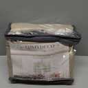 100% Blackout Curtains 84 Inch Length 2 Panels Set Farmhouse Style for Bedroom Windows/Living Room Thermal Insulated Neutral Boho Drapes Linen Blend Dark GreyBeige 7ft Long Hook Belt Pleated/Back Tab