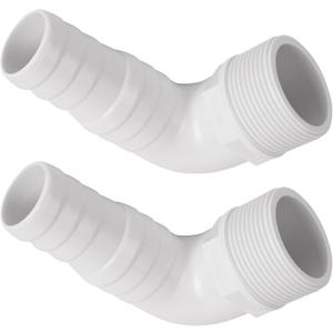 BlueStars Upgraded SPX1105Z3 1.5" 90 Degree Elbow Pool Hose Adapter - Compatible with Hayward SPX1105Z4, SPX1091Z7 Adapters - Replacement for Above-Ground Pool Pump, Filter, Skimmer - Pack of 2