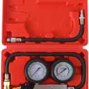 TU-21Cylinder Leak Down Tester Kit, Automotive Engine Compression Leakage Test Kit for Cars Trucks Motorcycles