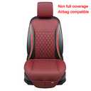 Black Panther Car Seat Cover, Luxury Car Protector, Universal Anti-Slip Driver Seat Cover with Backrest(2 Pieces, Red Wine)