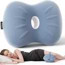 Knee Pillow for Side Sleepers - Cooling Pillows Between Legs for Side Sleeping - Large Memory Foam Knee Pillows for Hip Pain & Spine Alignment (Misty Blue)