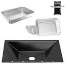 DcYourHome 99250 Grill Grease Tray with Catch Pan for Weber Spirit 300 Series(2007-2012) & Spirit 700, 6415 Aluminum Liners for Weber E-310,SP-320,E-320, for Genesis 1000 2000 3000,Silver B/C,Gold B/C
