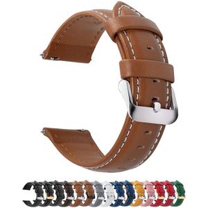 Fullmosa Watch Band, Quick Release Leather Watch Strap for Men Women, Replacement Bands 20mm