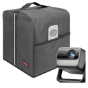 Kingshion Projector Dust Cover for JMGO N1 Pro/N1 Ultra, Waterproof Projector Protector Case with Pocket for Accessories-Dark Gray
