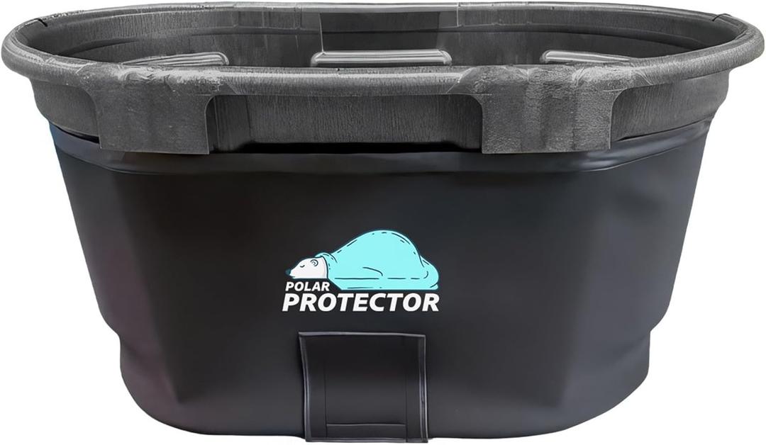 Polar Protector - 100 Gallon Oval Stock Tank Insulated 5mm Neoprene Slip Sleeve Ice Water Therapy Ice Bath Cold Water Cover 100 Gallon Oval Stock Tank Waterproof Tough Keeps Insulated