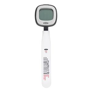 OXO Digital Instant Read Thermometer: Quick Read Cooking Tool, Stainless Steel, -22 to 302°F, Includes Storage Sleeve