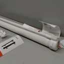 Reinforced 80 Inch Extra Wide Retractable Baby Gate with Support Rods, Indoor/Outdoor Retractable Pet Gates for Wide Openings, 33 Tall Mesh Dog Gate Indoor Extra Long Baby Gates for Decks, White