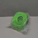 18Ft Flexible Race Track for Kids, with Three Types of Hooks,Monster Blue Truck Ramp with Suction Cups - Rolls Up Portable DIY Racetrack Compatible with Diecast 1/64th Cars Model (Green)