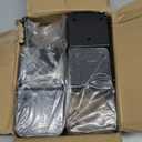 4 Pcs Black 4x4 Deck Post Caps & Tie Brackets, 14 Gauge Steel Post Anchor Connectors for Metal to Wood Posts