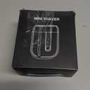 Mini Electric Shaver for Men Women, Pocket Dual Head Shaver, Rechargeable Waterproof Compact Travel Electric Razor, USB Close Battery Portable Razor for car, Travel, Office, Home use (Silver)