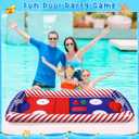 ShinyRelief Inflatable Pool Hockey Game Set for Kids, Floating Pool Toy with Puck and Pushers 65 x 33 in Water Swimming Training Game Toys for Boy Girl Teen Adults Summer Celebration(Classic)