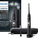 Philips Sonicare ProtectiveClean 6500 Rechargeable Electric Toothbrush, with Pressure Sensor, 3 Cleaning Modes, SmarTimer and QuadPacer, 14-Day Battery Life, Charging Travel Case, Black, HX6462/08