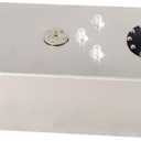 Universal 15 Gallon 57L Fuel Cell Tank Aluminum with Cap and Level Sender Polished Silver