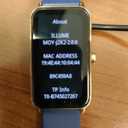 Anne Klein Connect It Illume Smartwatch Set, Brown/Navy Blue/Gold, Band Length: 9". Case width: 25mm. Band width: 16mm