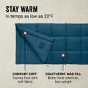 Coleman Kompact 20F Sleeping Bag, Cool-Weather Adult Sleeping Bag with Heat Retention, Stuff Sack, & Snag-Free Zipper, Great for Camping, Sleepovers, Guests & More