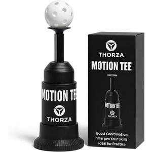 Thorza Motion Tee Solo Baseball Training System for Swing & Hand-Eye Coordination (Includes 1 Motion Tee Mini Training Ball)