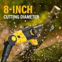 ZEGJAW Pole Saw, 8-Inch Cordless Pole Saw for Tree Trimming, 15-FT Max Reach, 16ft/s Cutting Speed, Auto Oiling, Tool-Less Electric Pole Saws, Tree Trimmer with 2x3.0Ah Battery & Charger