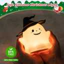 1800mAh Rechargeable Night Light, LED Dimmable Silicone Nightlight for Kids, RGB Color Glow, 30 Mins Timmer Bedside Lamp for Bedroom/Nursery/Decor (Black)