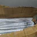 Reginary 100 Pack Clear Wedding Umbrellas Bulk Transparent Auto Open Stick Windproof Waterproof Large Canopy Umbrella with White European J Hook Handle for Wedding Bride Groom Photography Golf