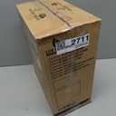 LUE BONA Adjustable Vanity Stool, 360°Swivel Vanity Chair for Makeup Room, Brown Stool Chair for Vanity, Small Faux Leather Vanity Stools for Bathroom, Living Room