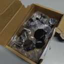 Ravinte 10 Pack Matte Black Kitchen Cabinet knobs Single Hole Drawer Pulls for Bathroom, Dresser Drawer and Cupboard Hardware