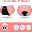 Period Underwear for Teens Heavy Flow High Absorbency Girls Menstrual Panties Cotton Leakproof Protective Briefs (XXXL)